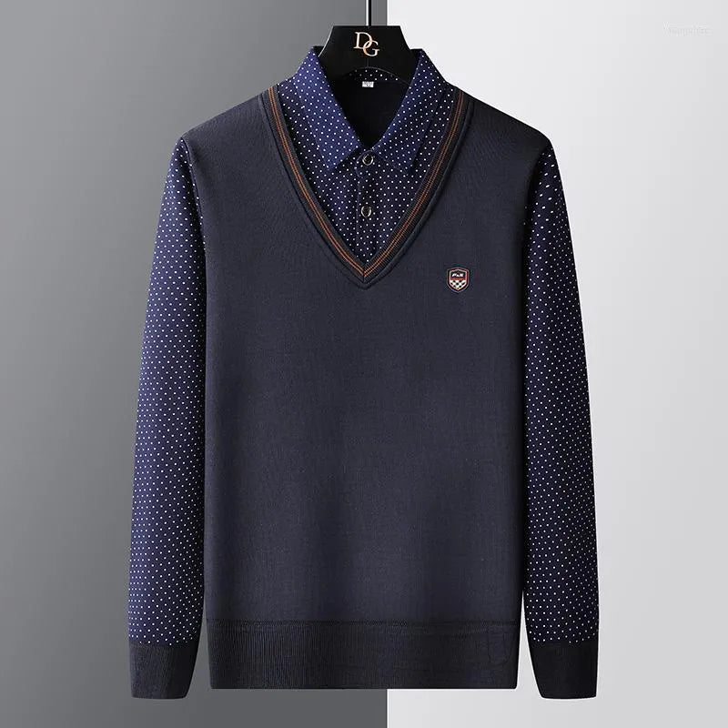 Pull polo homme