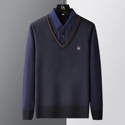 Pull polo homme