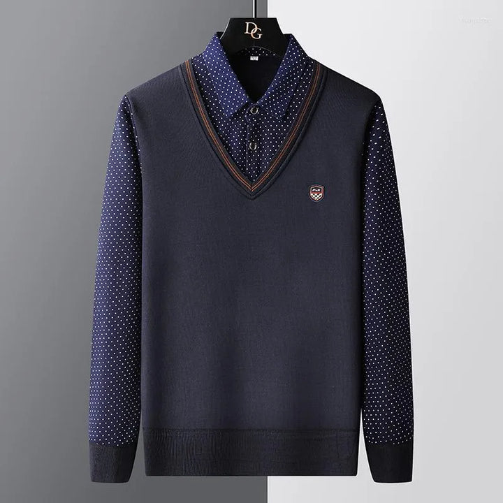 Pull polo homme
