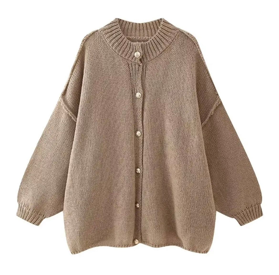 Gilet en maille souple oversized pour femme