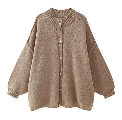 Gilet en maille souple oversized pour femme