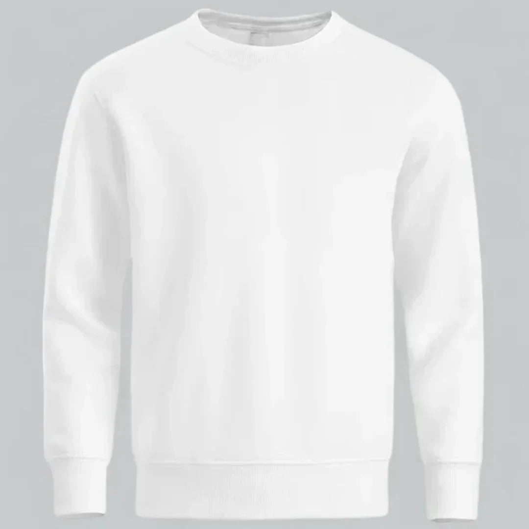 Sweat-shirt homme col rond manches longues décontracté