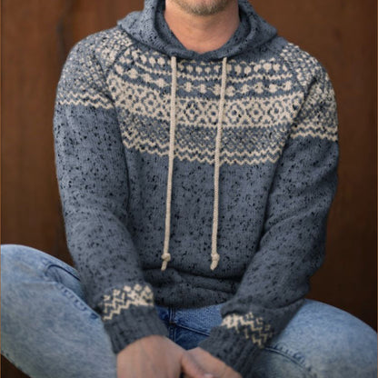 Sweat à capuche pour homme style rétro
