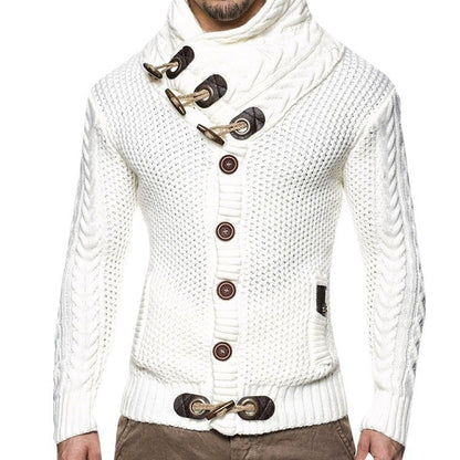 Herren Strickjacke Asymmetrisch Elegant Style - IdealeKleiden