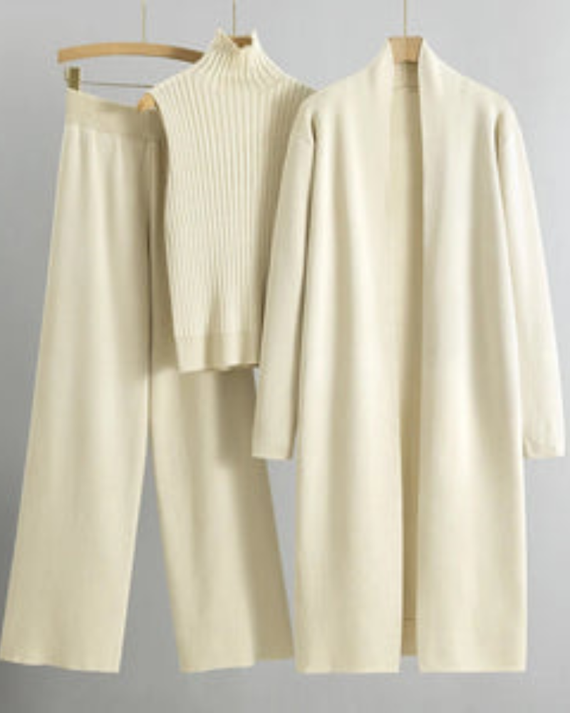 Ensemble robe 3 pièces élégant pour femme