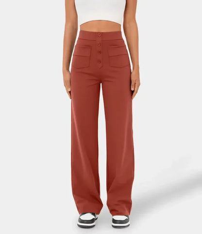 Pantalon élégant pour femme avec boutons