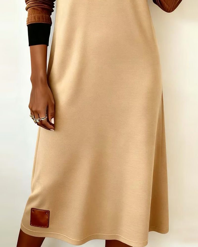 Stylisches Kleid Mit Kapuze Trendig - IdealeKleiden