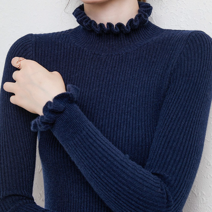 Pull femme Détail volanté Mode féminine élégante