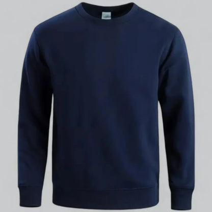 Sweat-shirt homme col rond manches longues décontracté