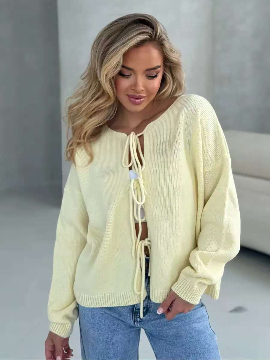 Gilet court et stylé à lacets