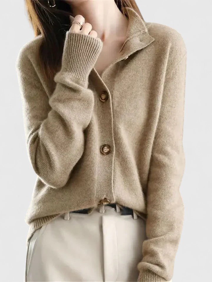 Gilet en maille pour femme, moderne, à boutons