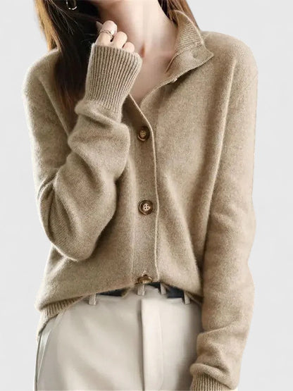 Gilet en maille pour femme, moderne, à boutons