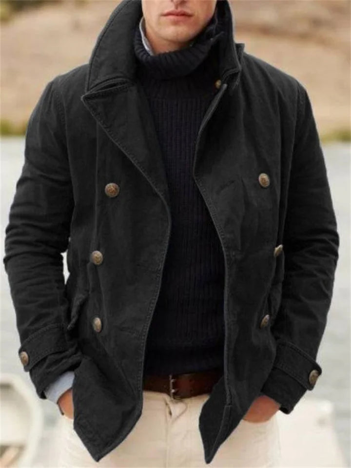 Manteau classique noué style vintage