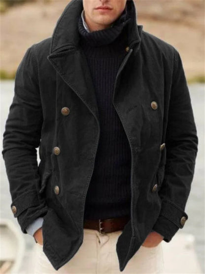 Manteau classique noué style vintage