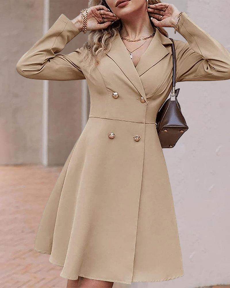 Robe d'été élégante boutonnée