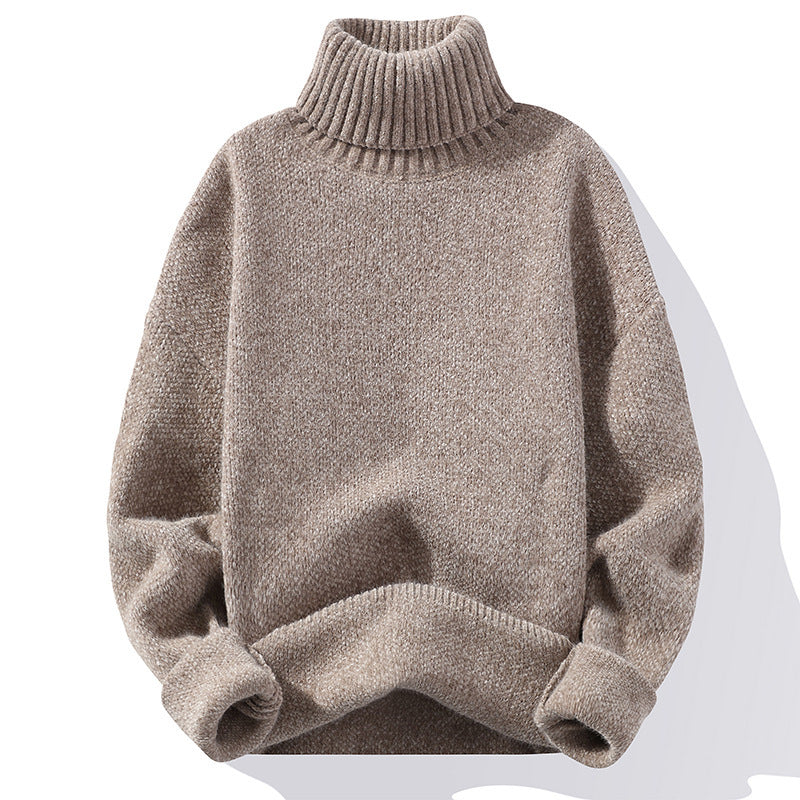 Robe en maille douce à col roulé