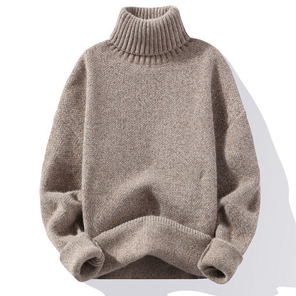Robe en maille douce à col roulé