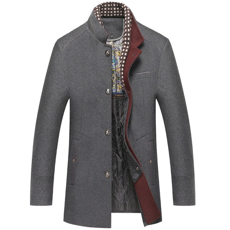 Manteau d'hiver chaud en laine pour femme