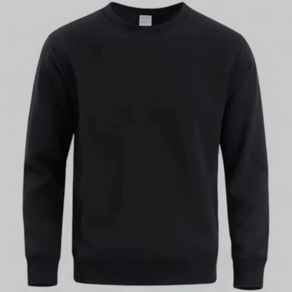 Sweat-shirt homme col rond manches longues décontracté