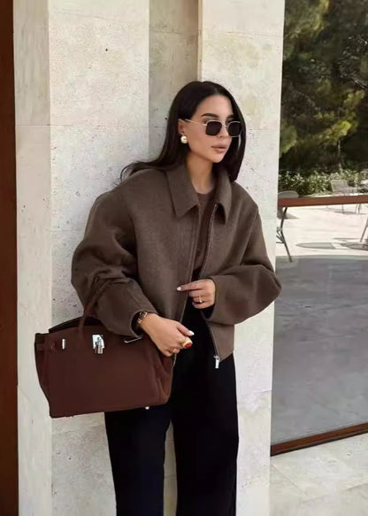 Chaud Manteau en Laine Indispensable Automne Hiver