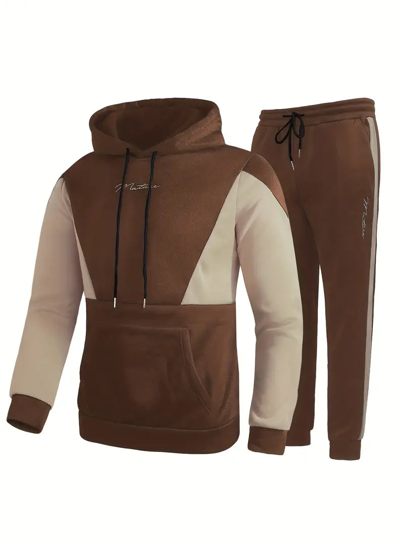 Ensemble pull à capuche décontracté pour homme