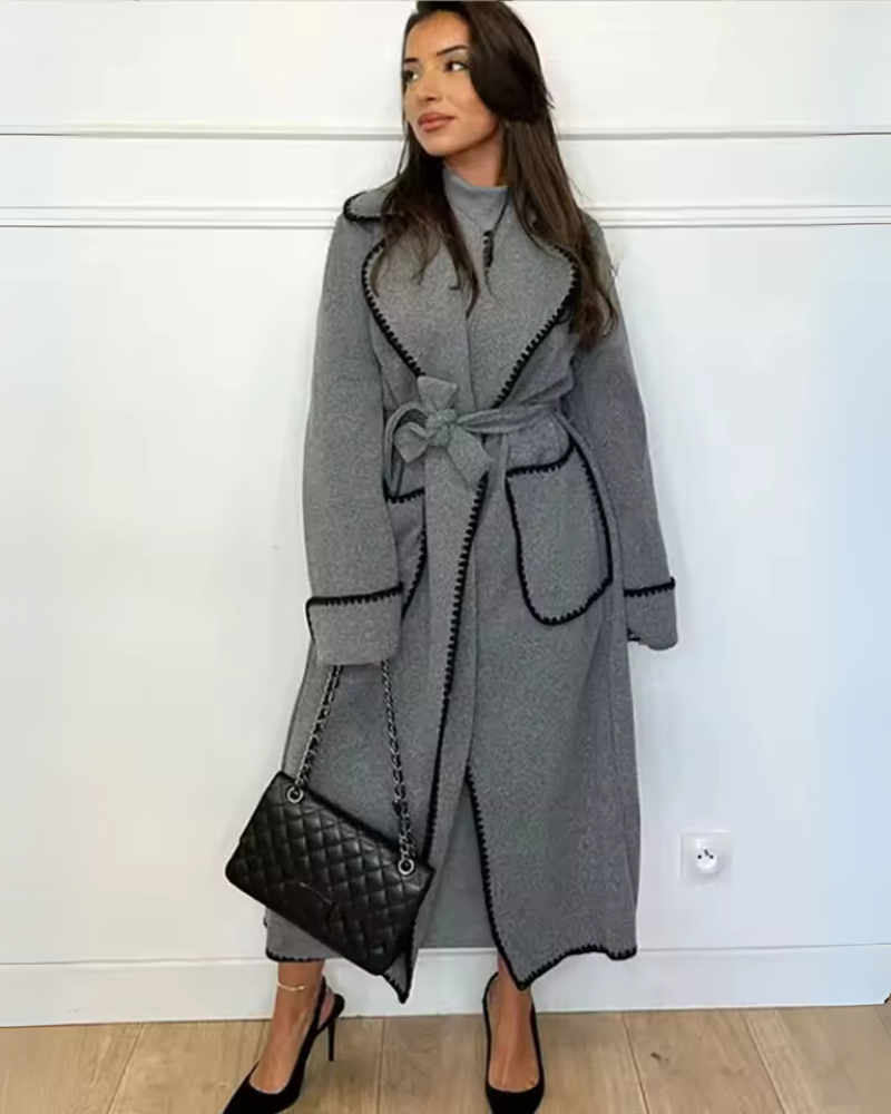 Stylische Damenjacke Lang & Elegант - IdealeKleiden