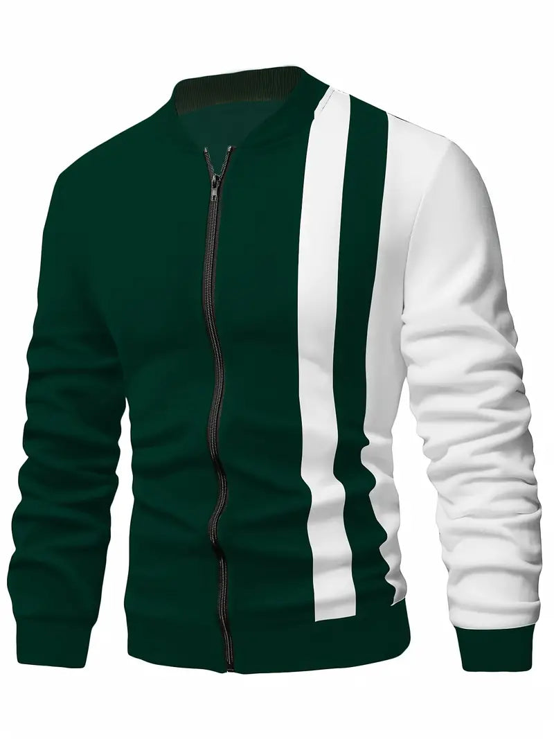 Veste décontractée color block pour homme