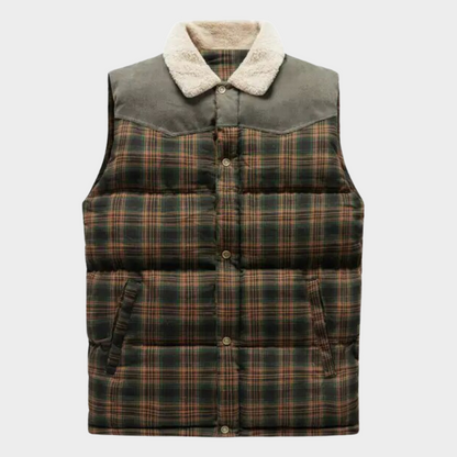 Bodywarmer classique à carreaux pour homme