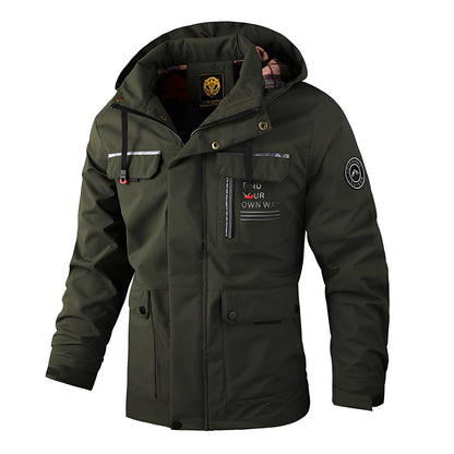Veste d'extérieur imperméable et chaude pour homme