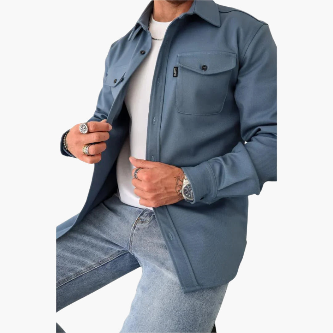 Veste chemise moderne - Chemise-veste polyvalente pour les loisirs et le travail
