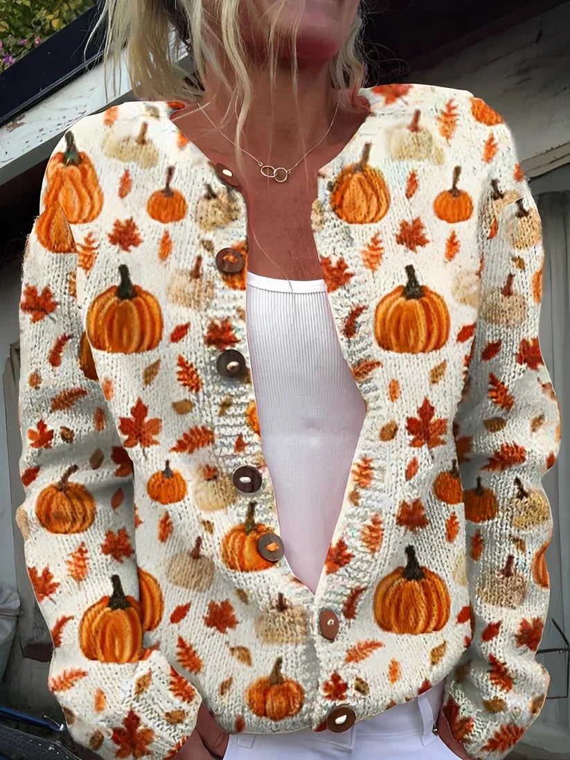 Cardigan femme motif floral élégant