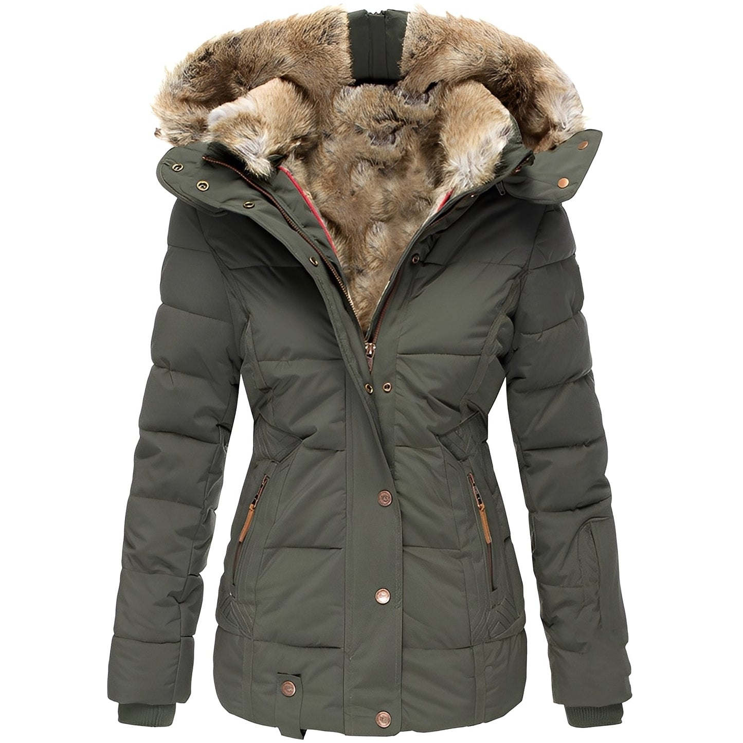 Veste femme élégante chaude à capuche