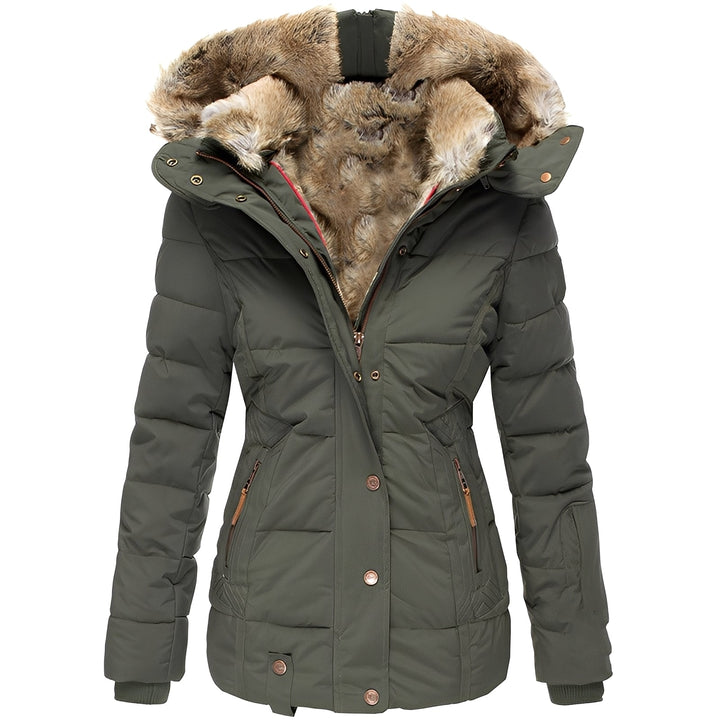 Veste femme élégante chaude à capuche