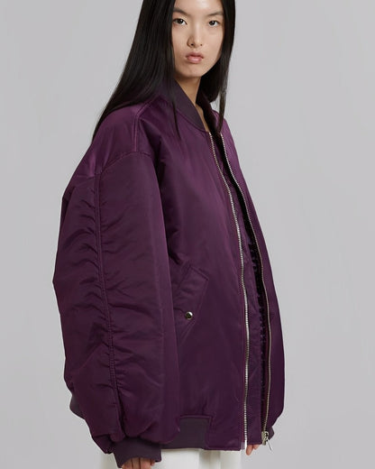 Blouson Bomber Femme Moderne Style Oversize
