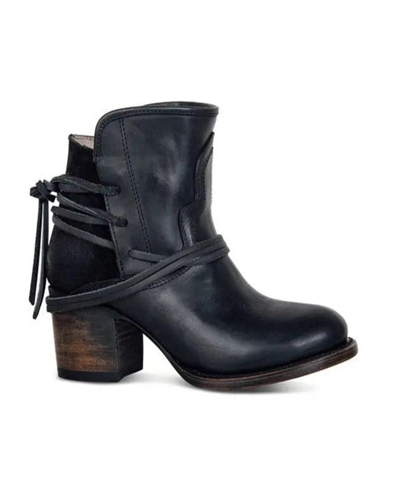 Bottes western stylées look vintage