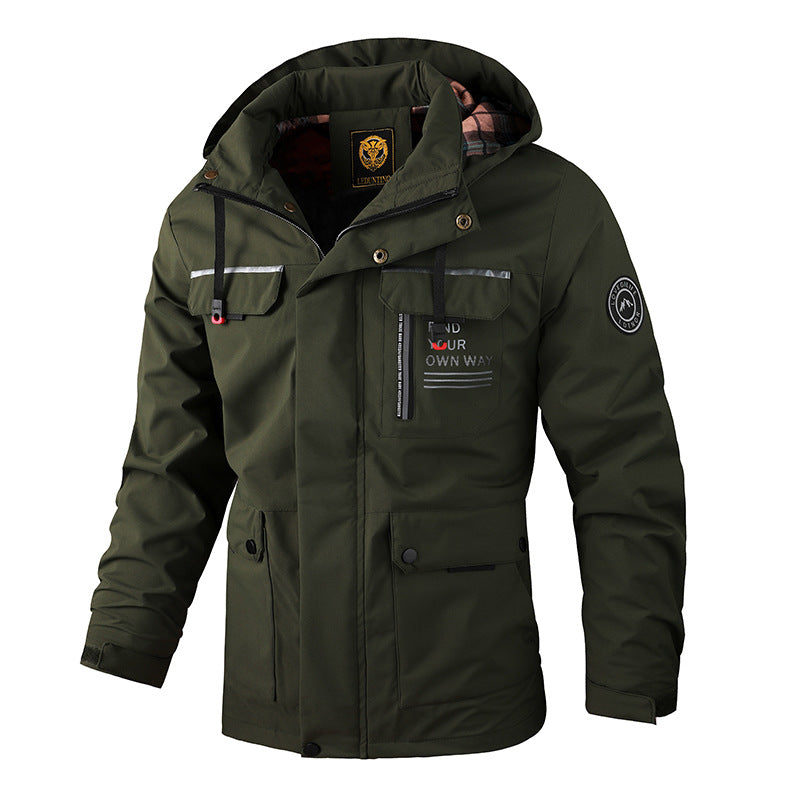 Veste d'extérieur imperméable homme sportive