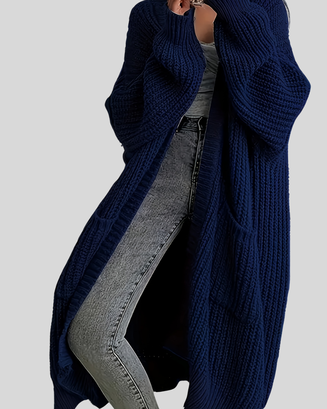 Long cardigan élégant pour femme