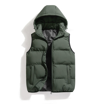 Gilet homme chaud à capuche moderne