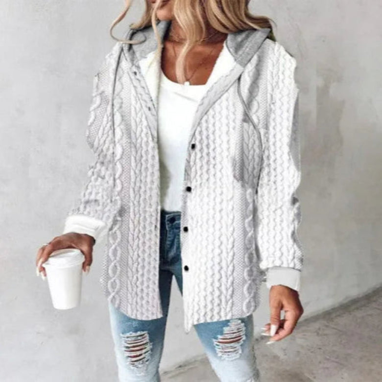 Veste femme tendance motif carreaux été
