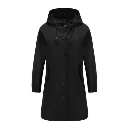 Veste imperméable à capuche pour femme Confortable