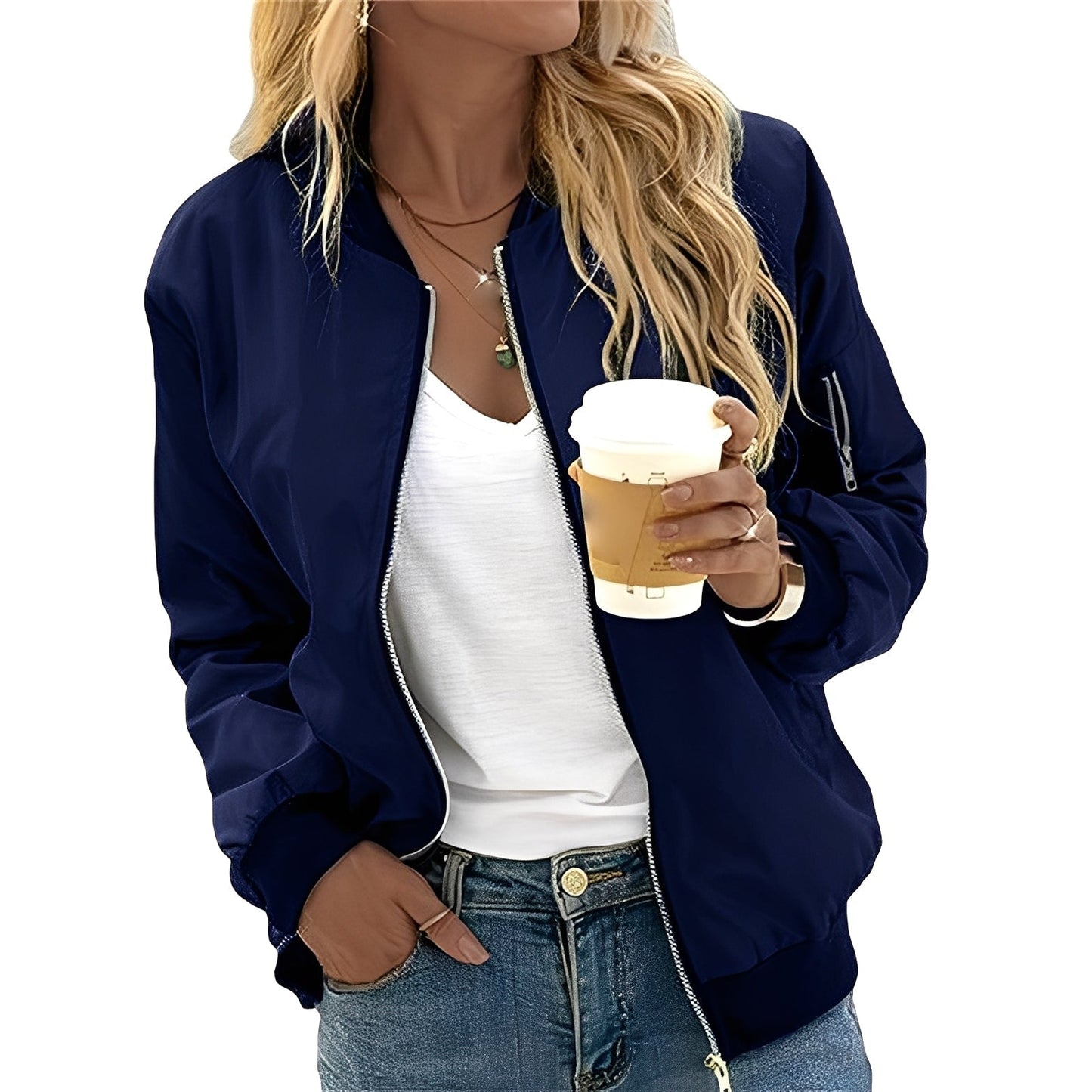 Blouson aviateur femme élégant style rétro-chic