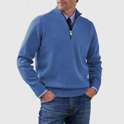 Pull Homme Demi-Zip Confortable Moderne