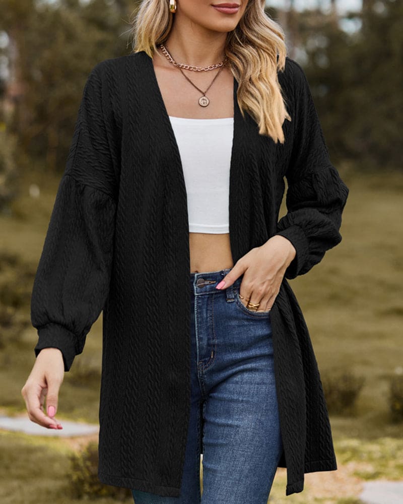 Cardigan classique avec manches à emmanchures basses Élégant