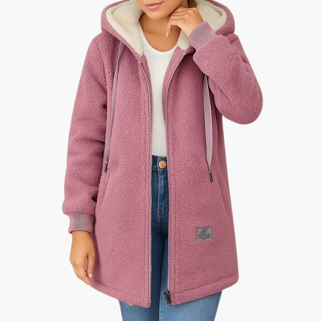 Veste polaire femme capuche sport
