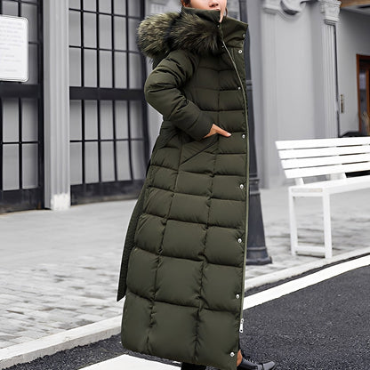 Manteau d'hiver doux et rembourré pour femme