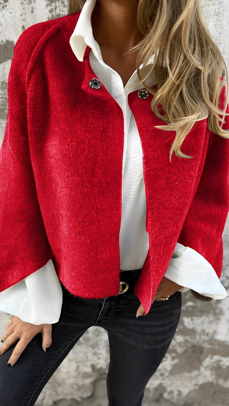 Veste femme en cachemire souple coupe confortable