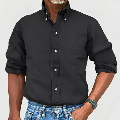Chemise homme décontractée à manches longues