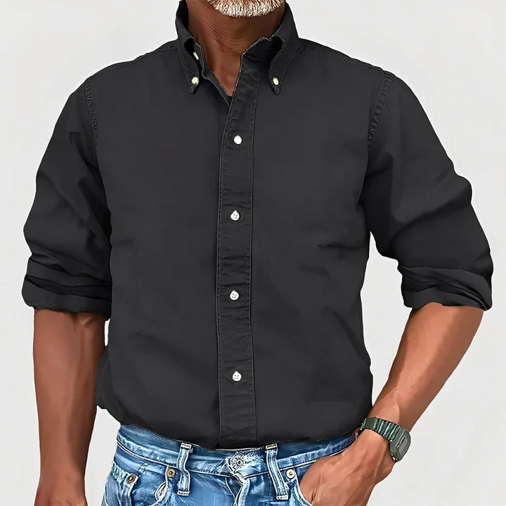 Chemise homme décontractée à manches longues