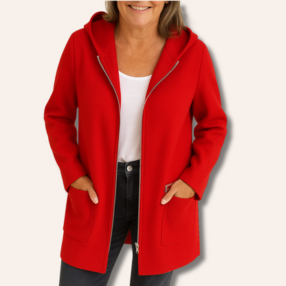 Gilet à capuche à manches longues et chaud