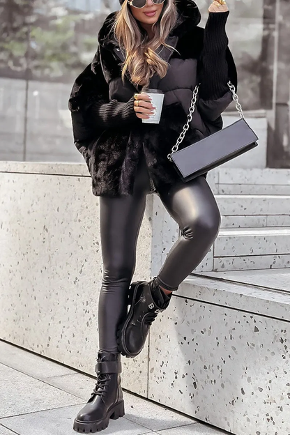 Manteau d'hiver femme élégant, coloré et chaud